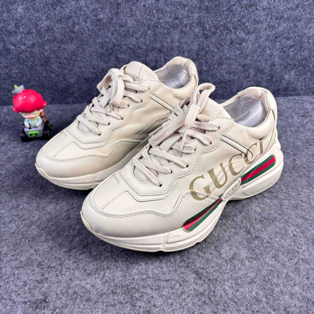 95新 GUCCI/古驰 双G腰带老爹鞋 36.5码 YLP2109