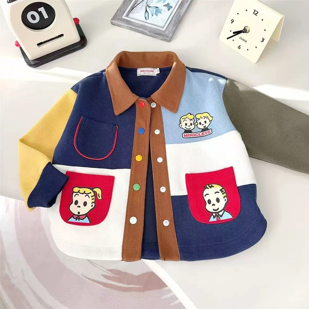 【喜宝宝微瑕福利品】日系儿童原田开衫衬衣