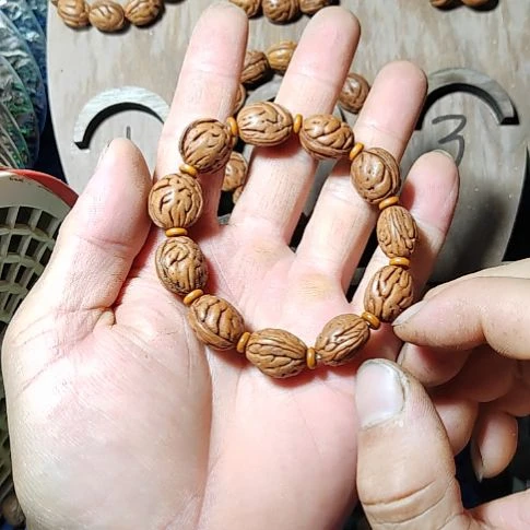 野生毛桃桃枭手串