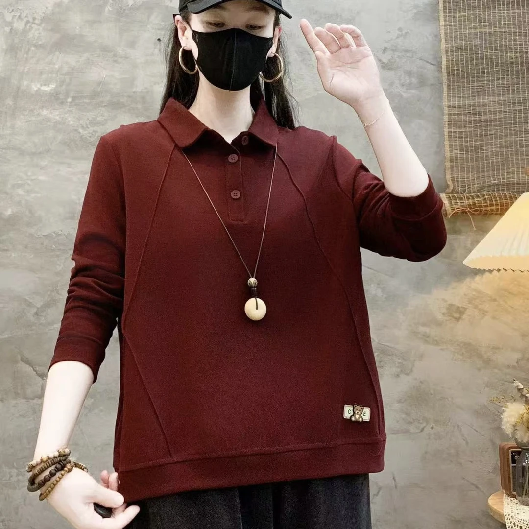 秋季新款爆款时尚洋气百搭宽松大版流行女士上衣卫衣453-5