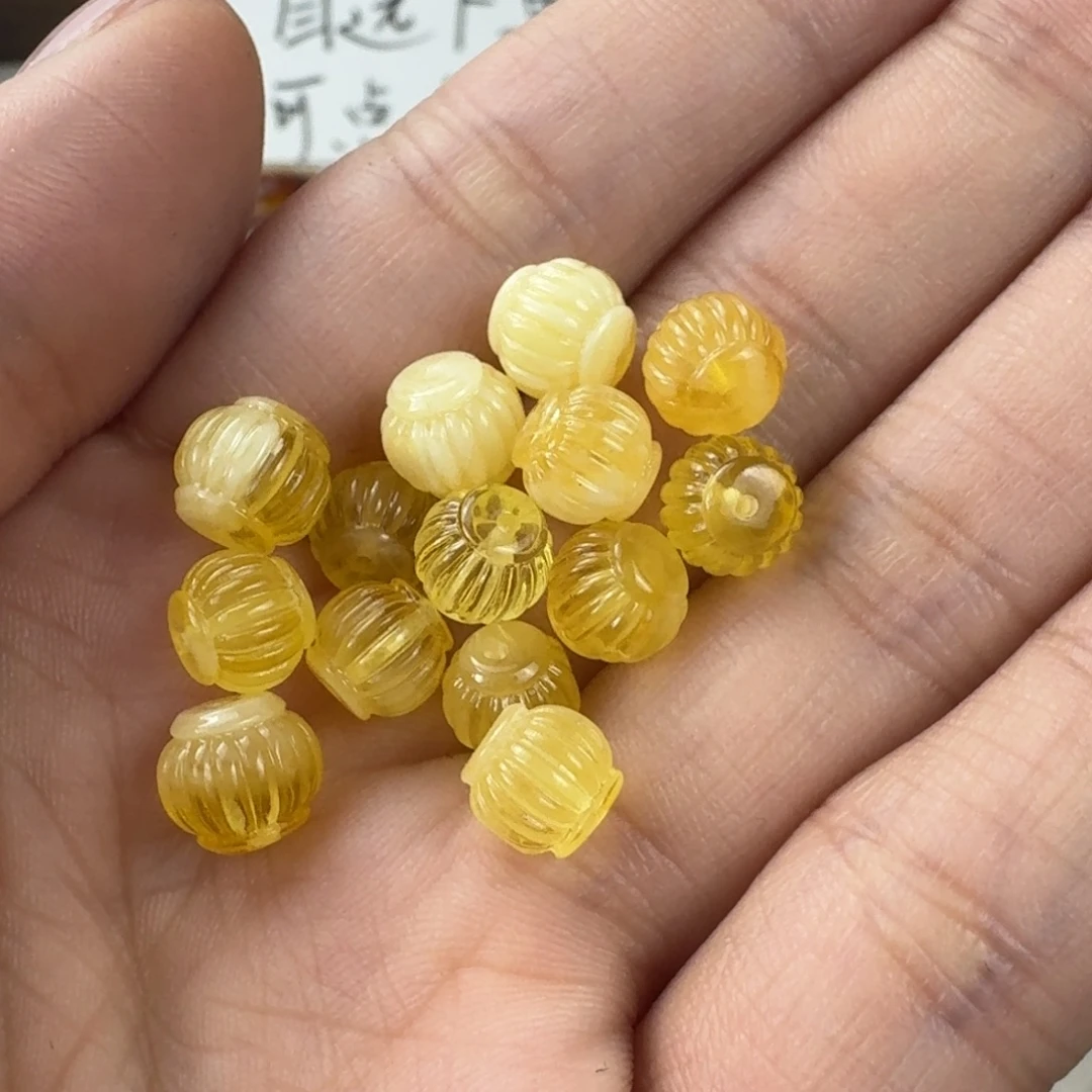 蜜蜡未镶嵌珠宝奇石全品 14 个