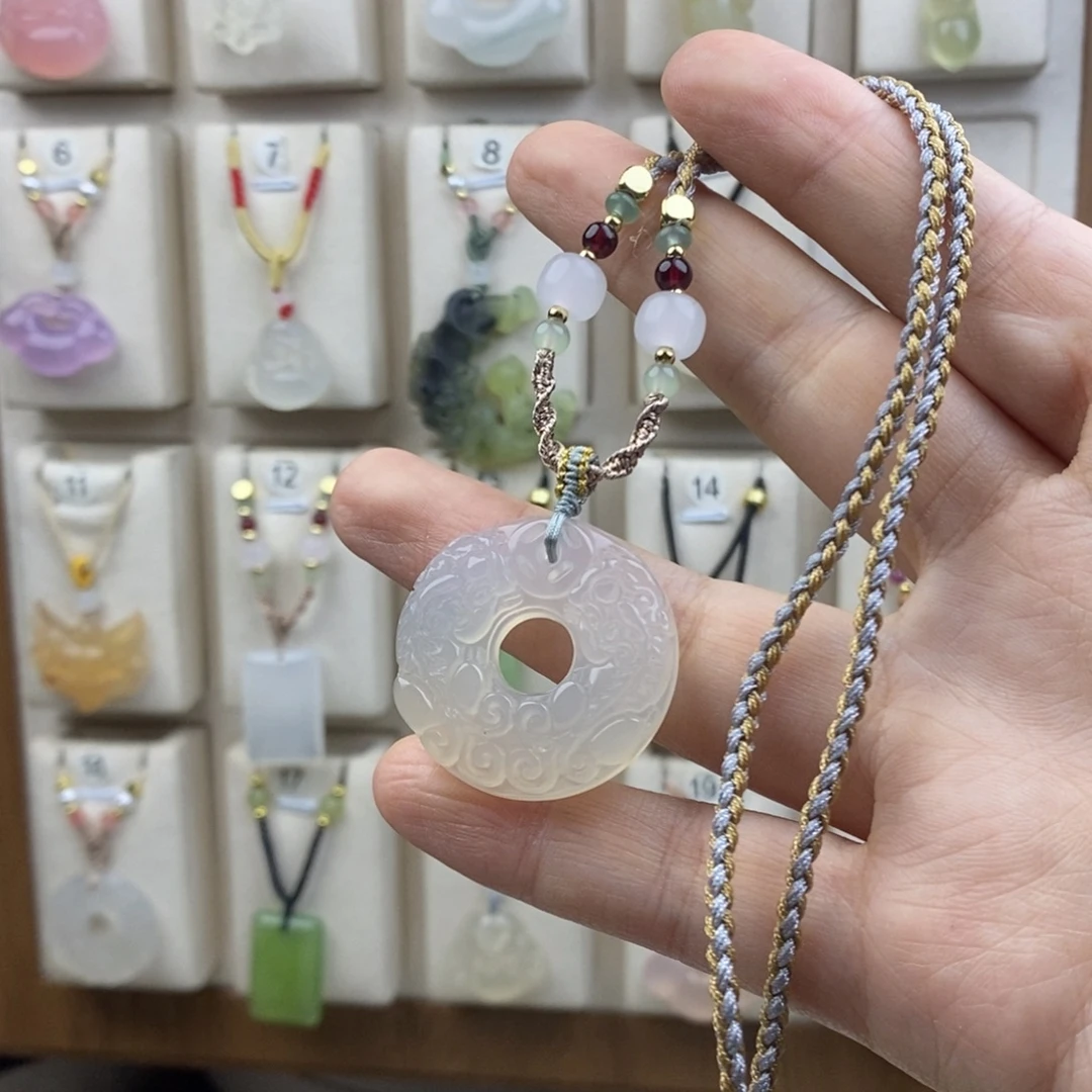 玛瑙/玉髓合金颈饰