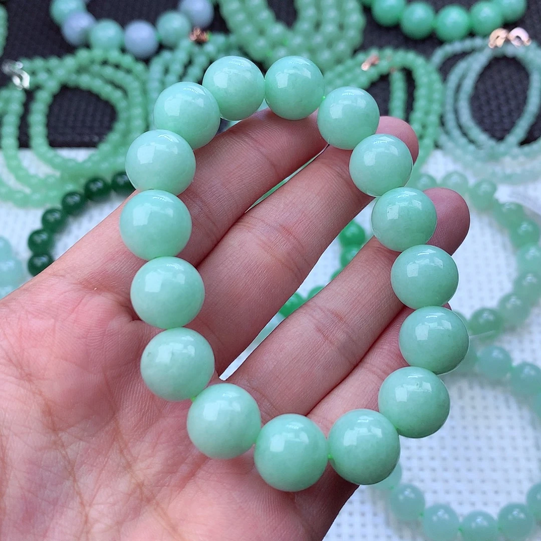 翡翠未镶嵌毛衣链