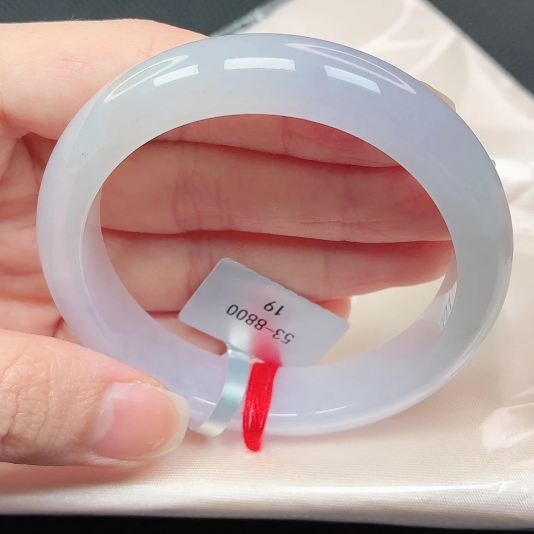 翡翠手镯未镶嵌28号正圈53  19