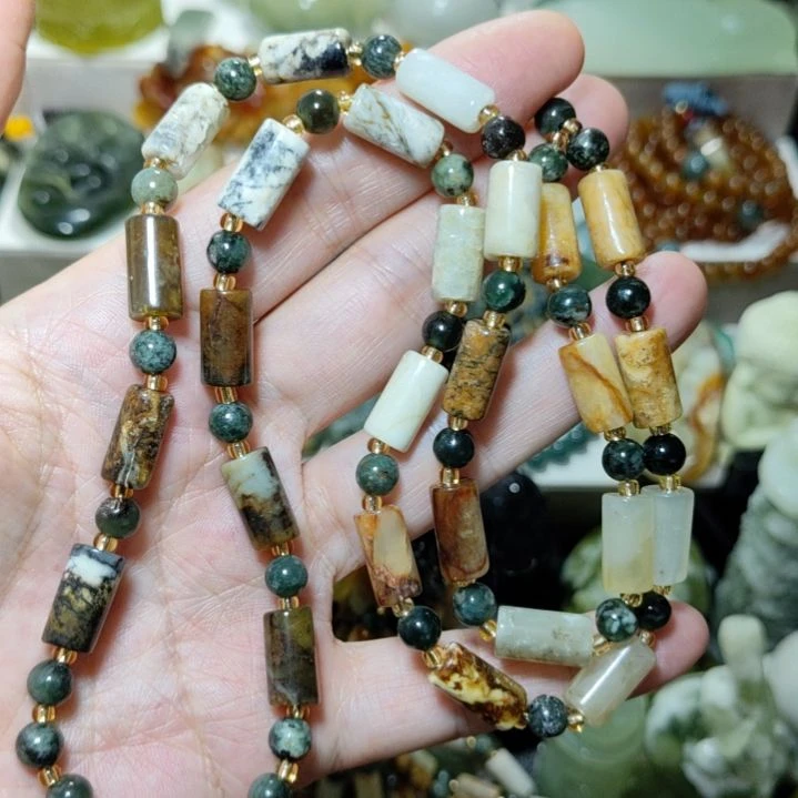 岫玉未镶嵌链子链子