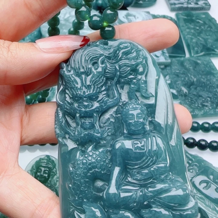 翡翠未镶嵌颈饰多样性发货天然A货翡翠