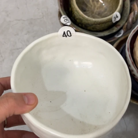 碗纯手工手捏咖啡杯餐盘