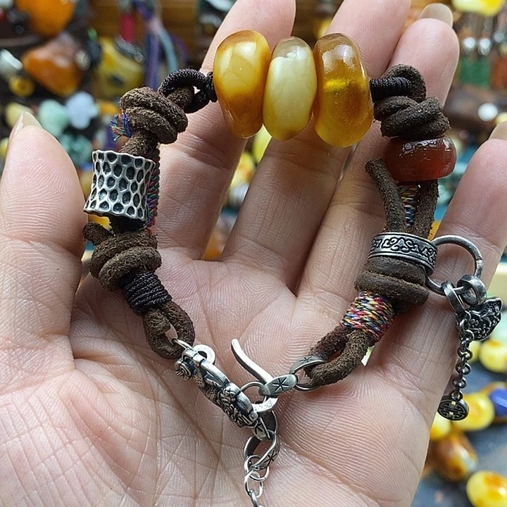 蜜蜡未镶嵌手链手链