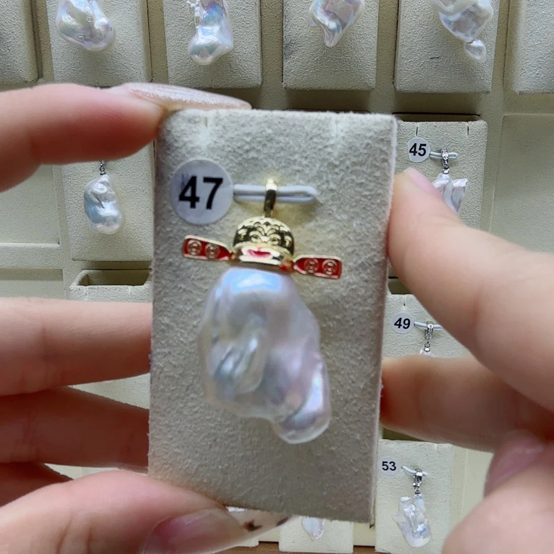 项链淡水珍珠合金