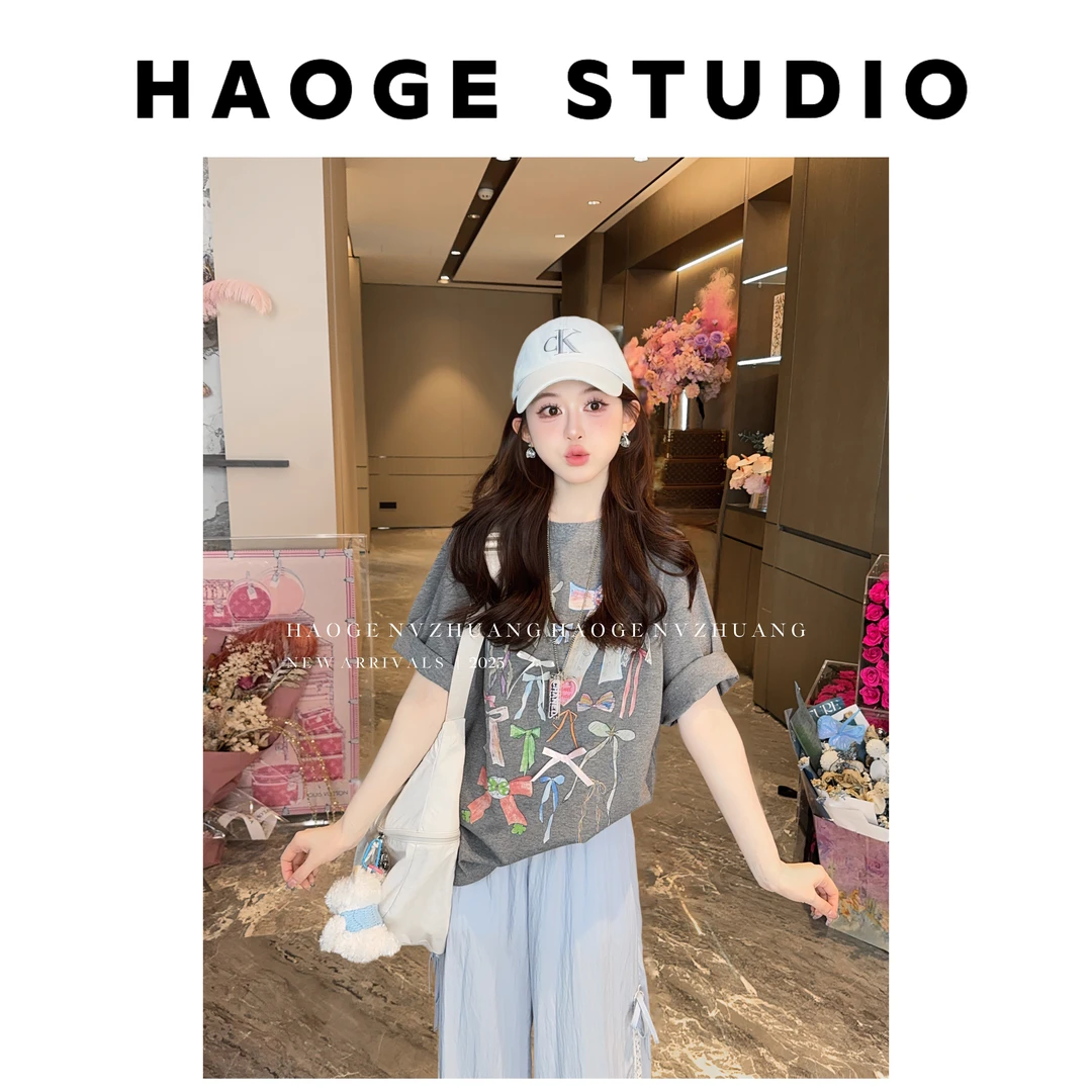 浩哥严选●T恤预C5TX5676A新款时尚短袖宽松休闲显瘦百搭