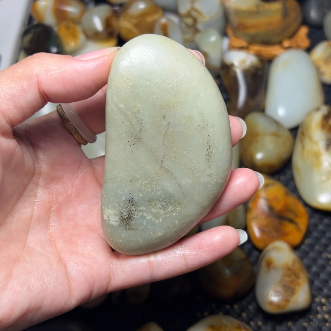 和田玉未镶嵌挂件17