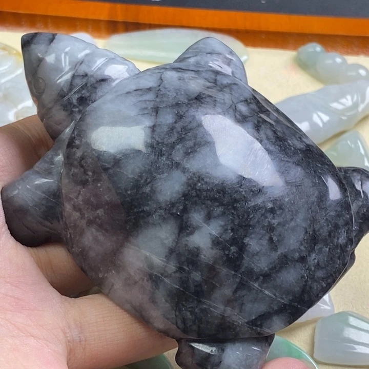 醉***玩翡翠未镶嵌颈饰天然A货翡翠18号长94.8