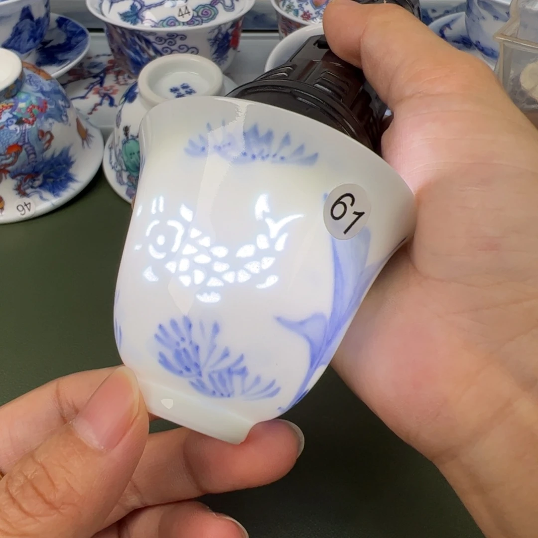 陶瓷景德镇纯手工纯手绘茶具木木61