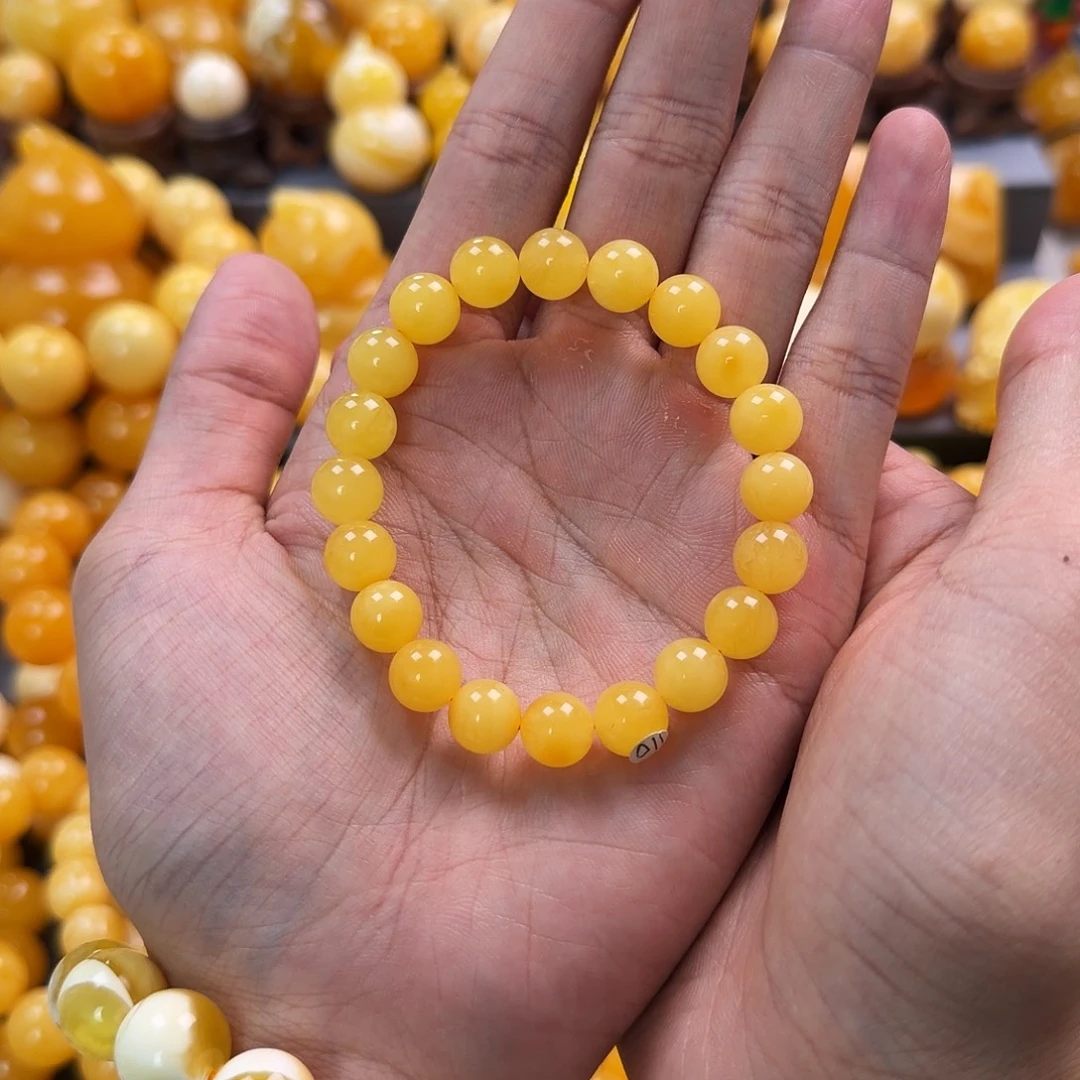 琥珀未镶嵌珠宝奇石9mm