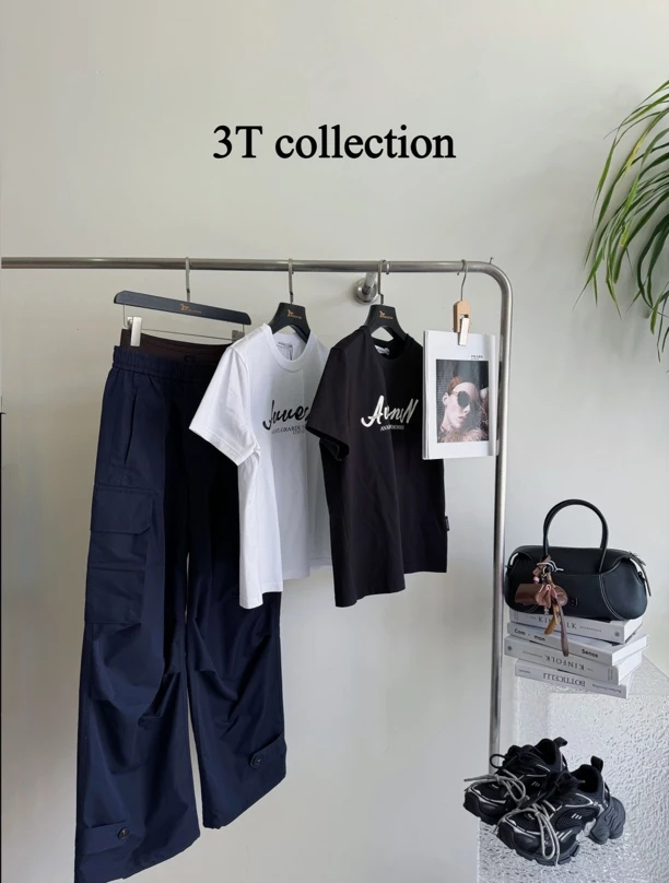 AVVENN2025春季新品阔腿工装长裤AL11301619