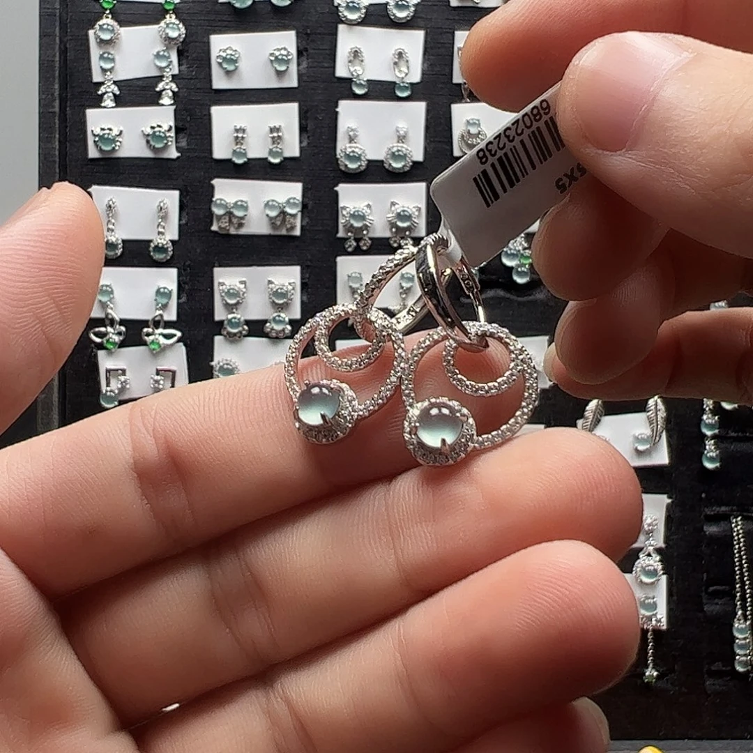 翡翠银S925镶嵌手链