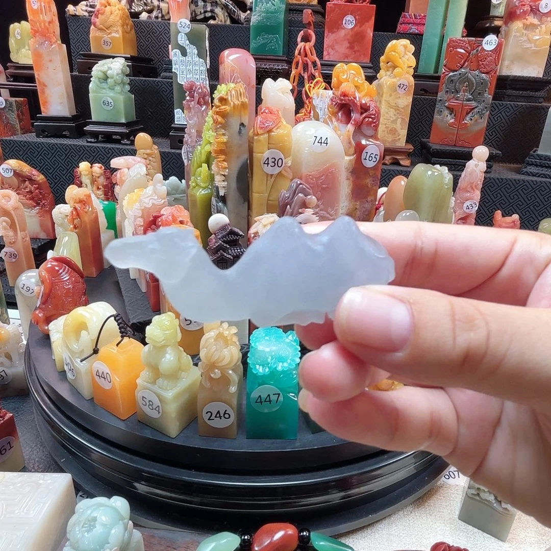 其他寿山石骆驼笔架