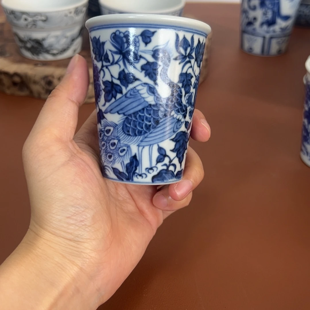 景德镇纯手工手绘闻香杯