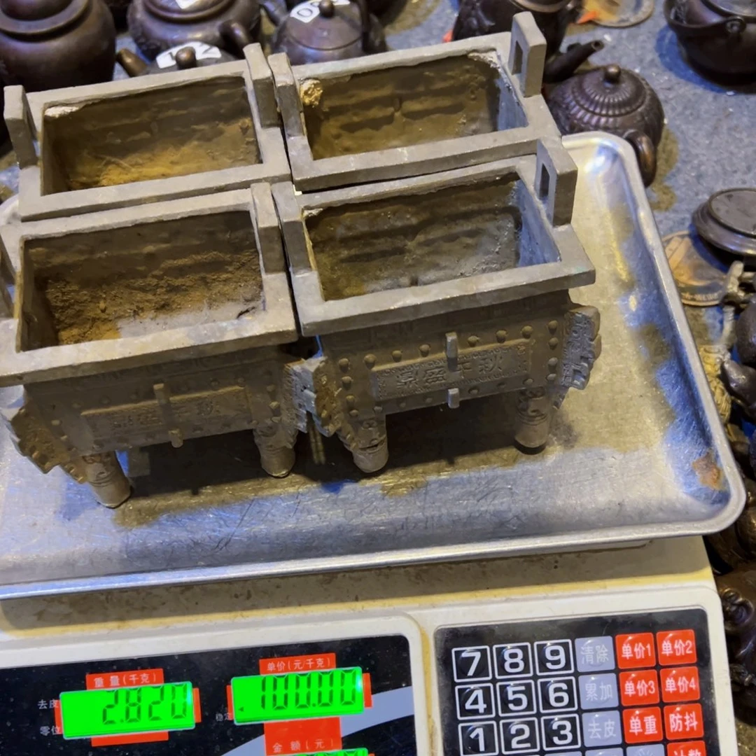 我***！黄铜摆件，文房摆件