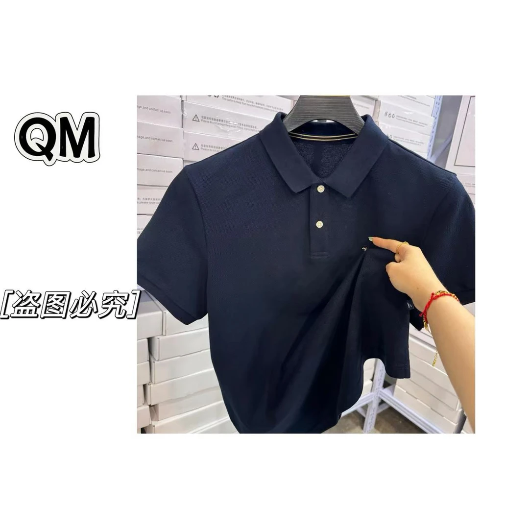 休闲宽松夏季精致韩风短袖男士Polo衫时尚百搭4756