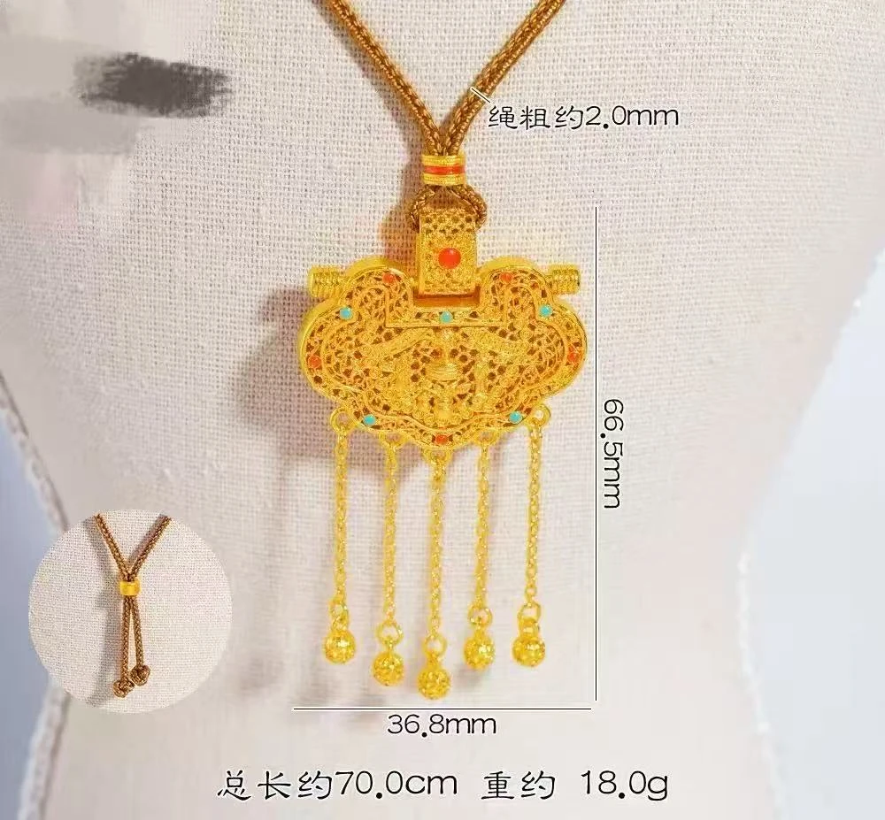 【抖音好货】孟加拉赤金豆豆提炼手工改款【天子门生】精工版 可佩戴