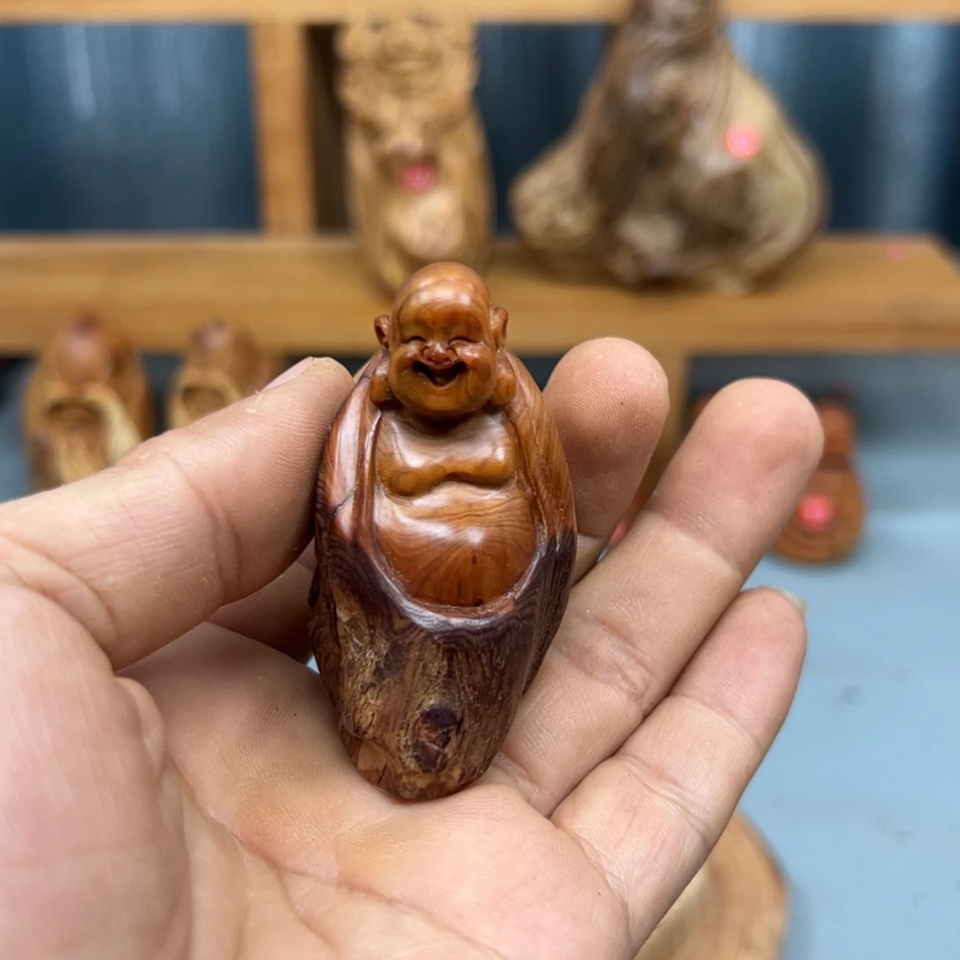 放***赐木崖柏木摆件手把件