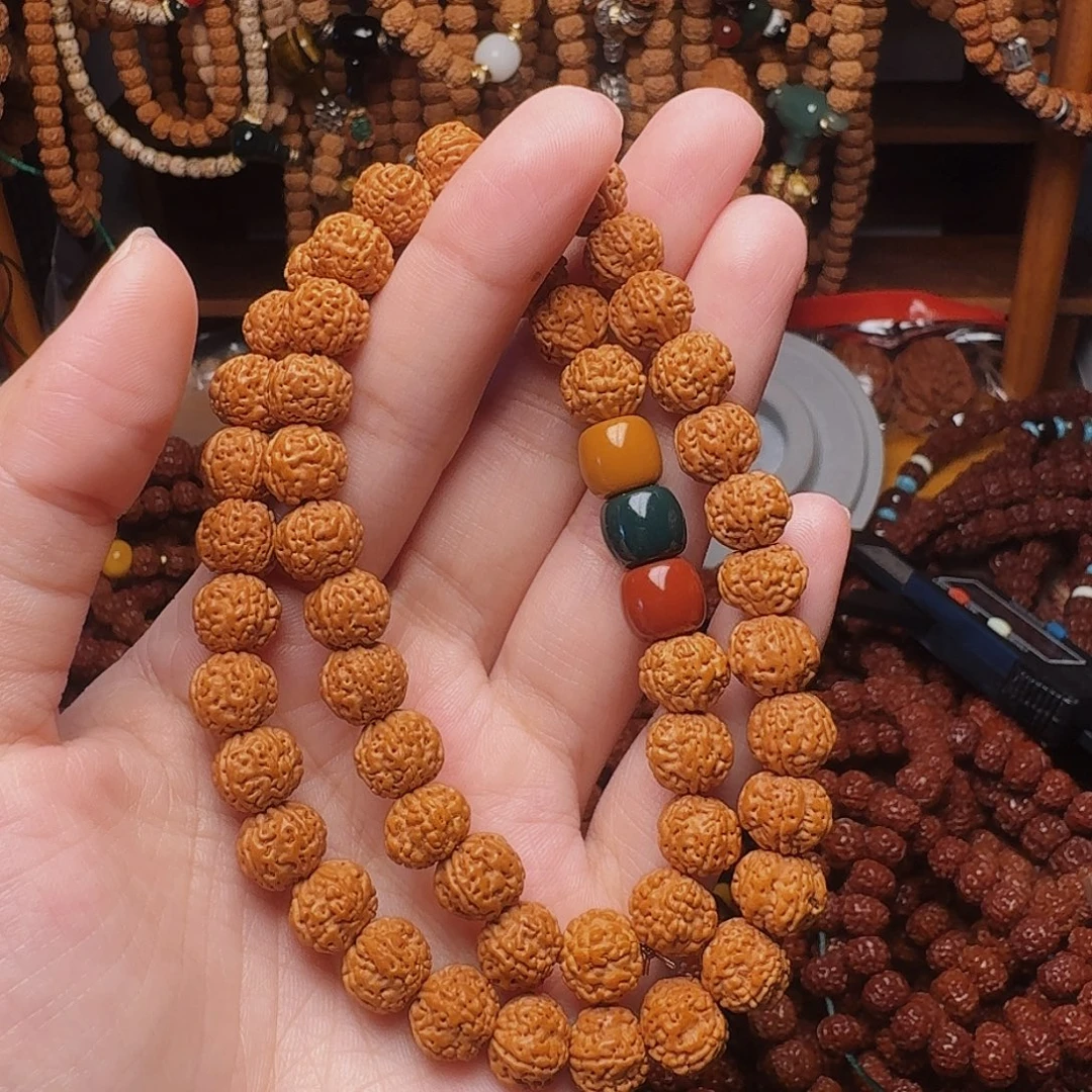 金刚菩提吊坠8双圈原皮