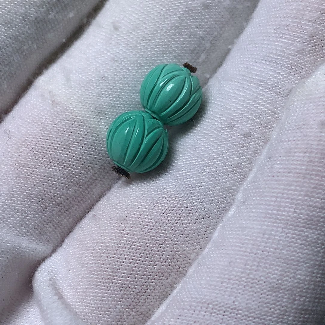 卡8莲花一对配饰配珠