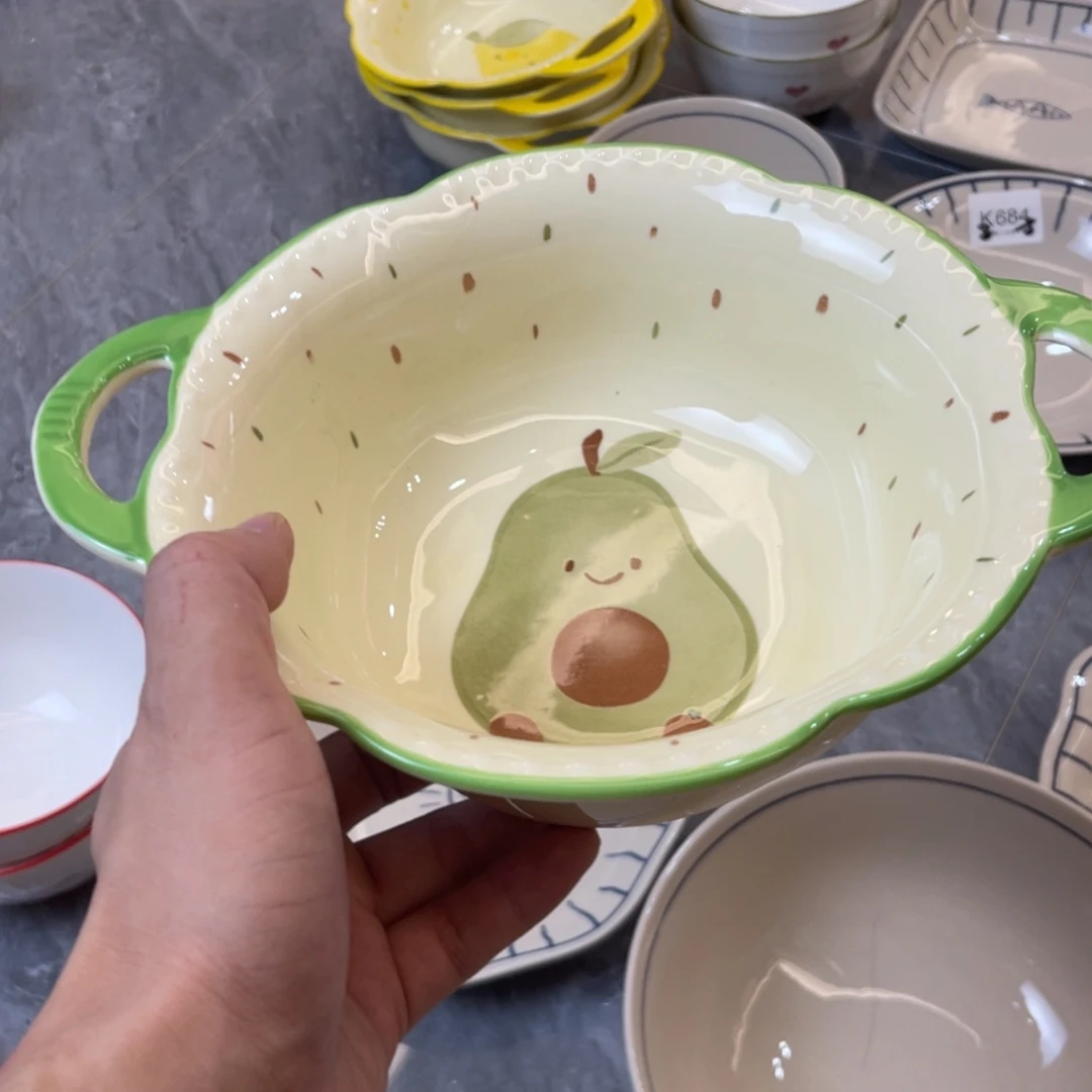 陶瓷微瑕餐具介意勿拍，满18飞！