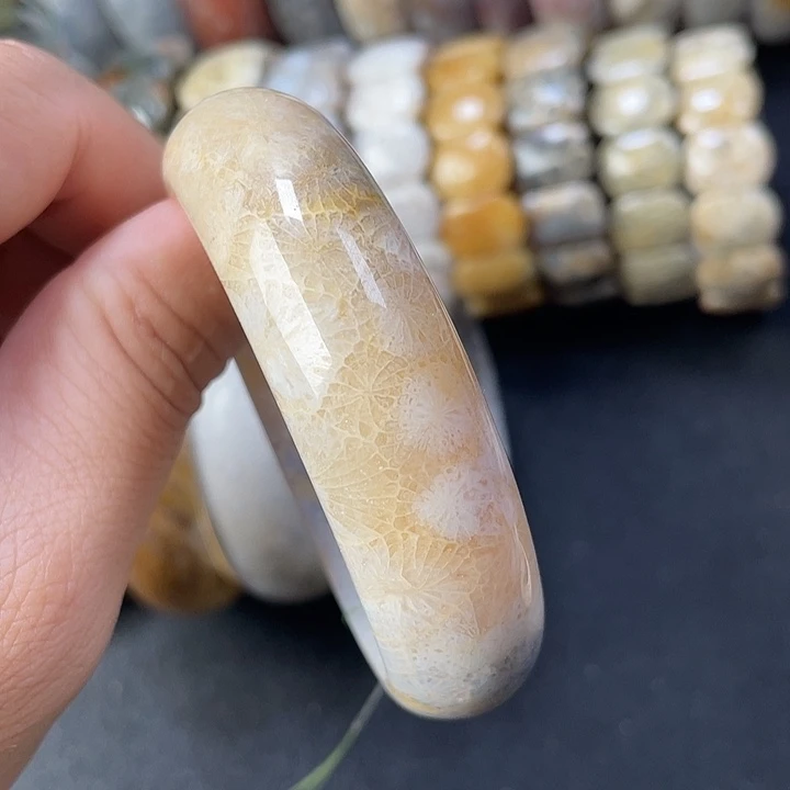 未镶嵌手链硅化珊瑚（珊瑚玉）58+