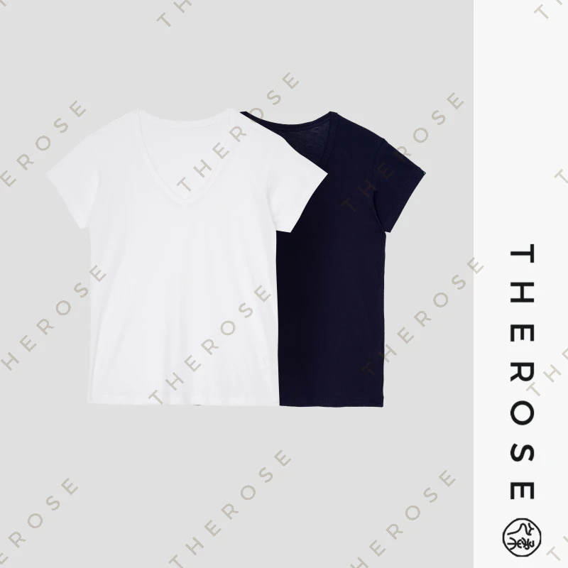 之柔【心机T】Pima棉超薄短Tee女士打底衫悠闲惬意通勤百搭短袖上衣