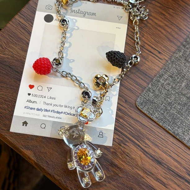 合金亚克力项链 可爱高质量项链新款预售链接