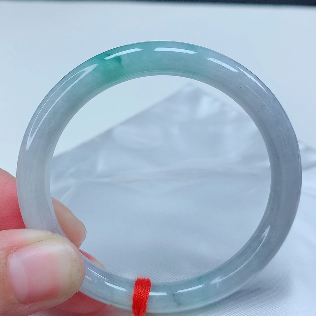 翡翠未镶嵌手镯53.5圈口