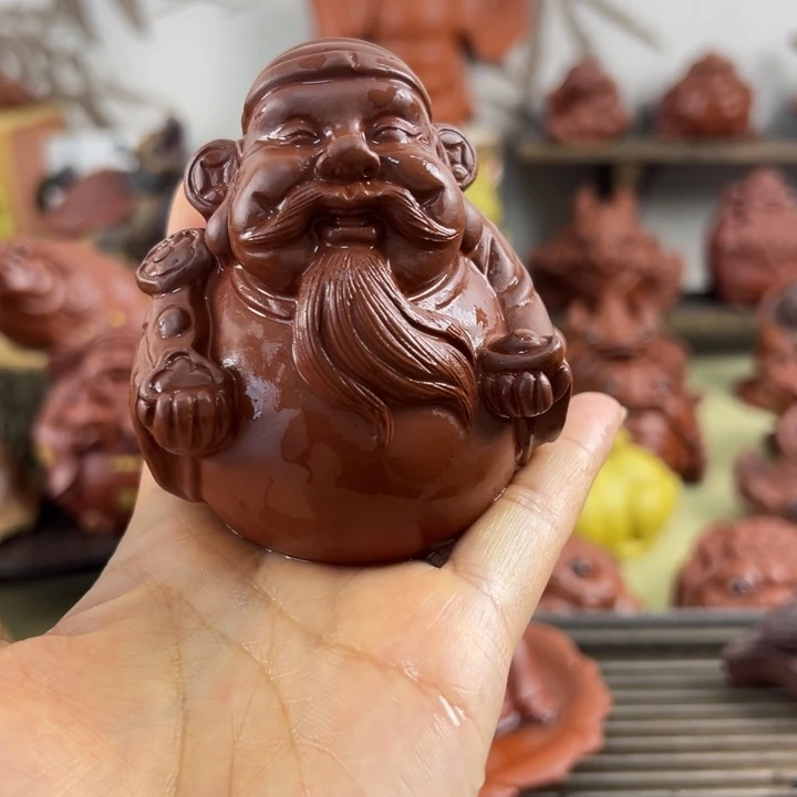 紫砂茶宠紫砂财神爷