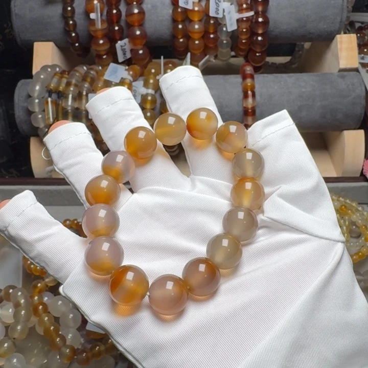 迪***呀玛瑙/玉髓未镶嵌手链008……77