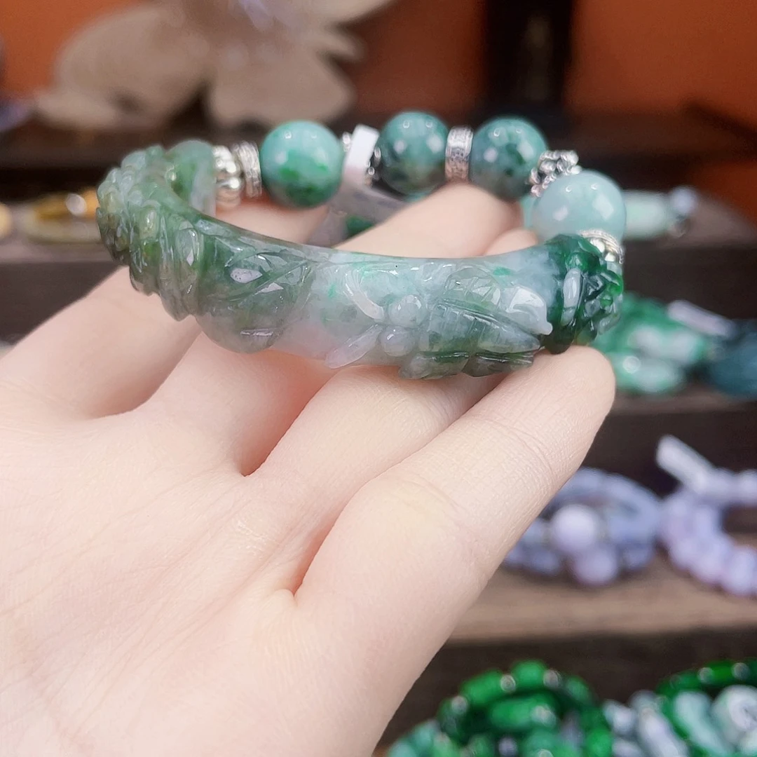 张***珠未镶嵌手链翡翠手链