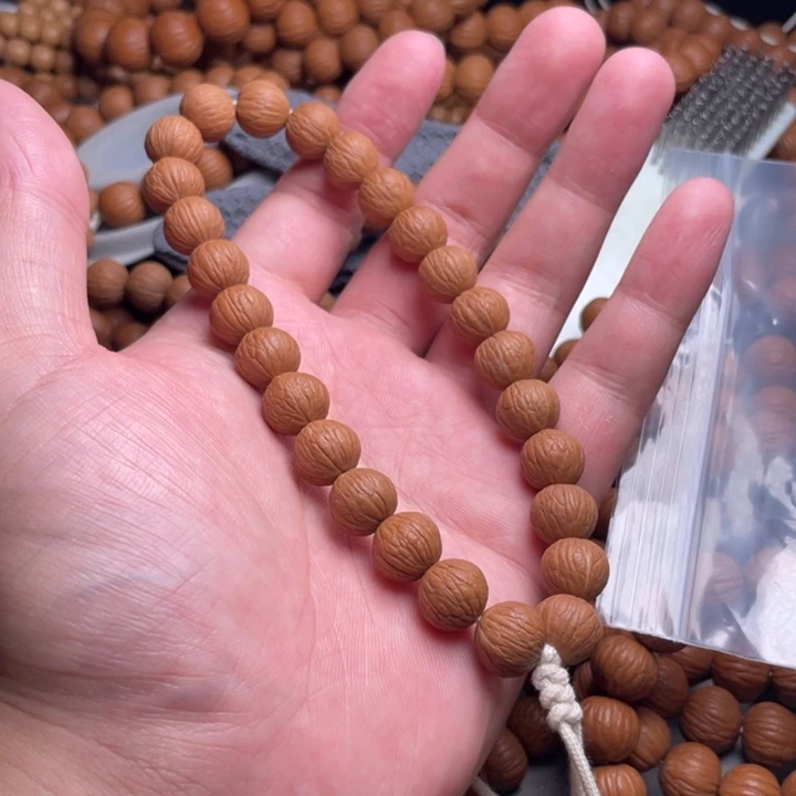 向***境手串猴头核桃猴头老树原皮凤羽手持