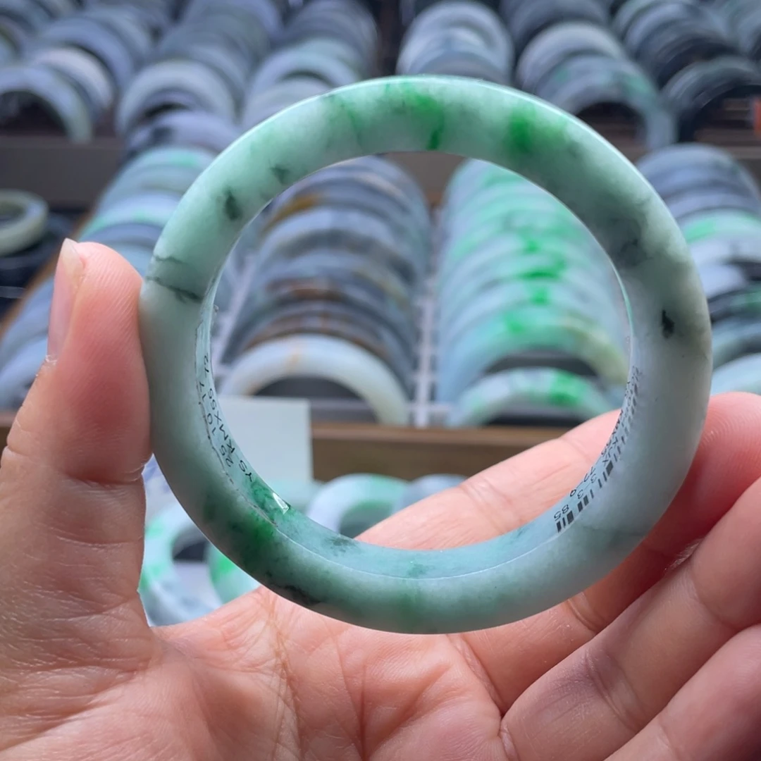 定制翡翠未镶嵌纯天然翡翠手镯定制