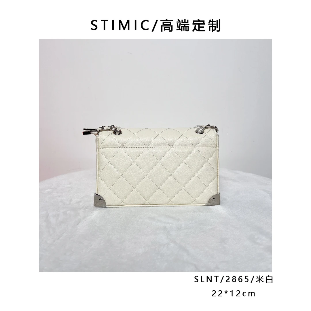 SLNT/2865/米白paiyuge订制轻奢女士手提单肩斜挎包2865