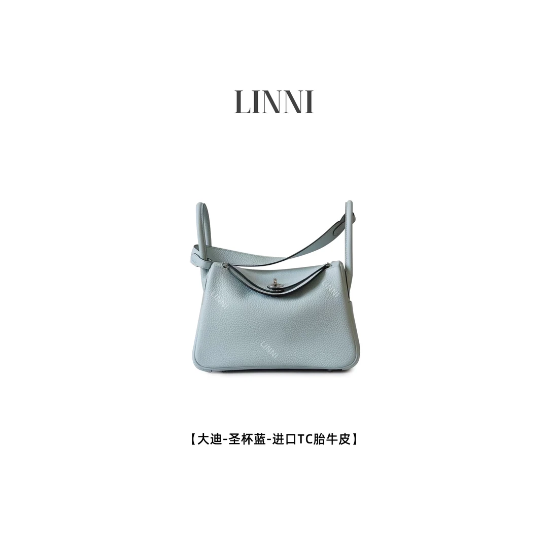 LINNI｜（大迪迪）进口TC胎牛皮全钢手工蜡线女包
