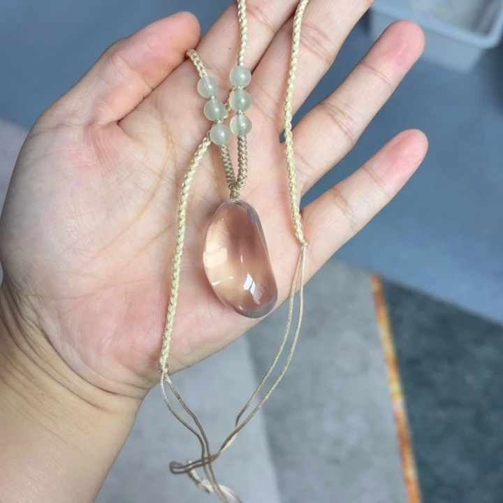 未镶嵌手链水晶冰菊粉