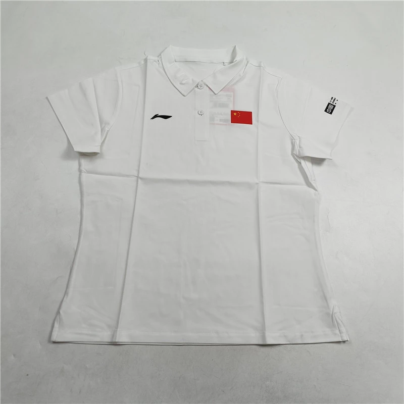 李宁国家队队服女夏季速干清爽透气短袖POLO衫训练运动服APLS230