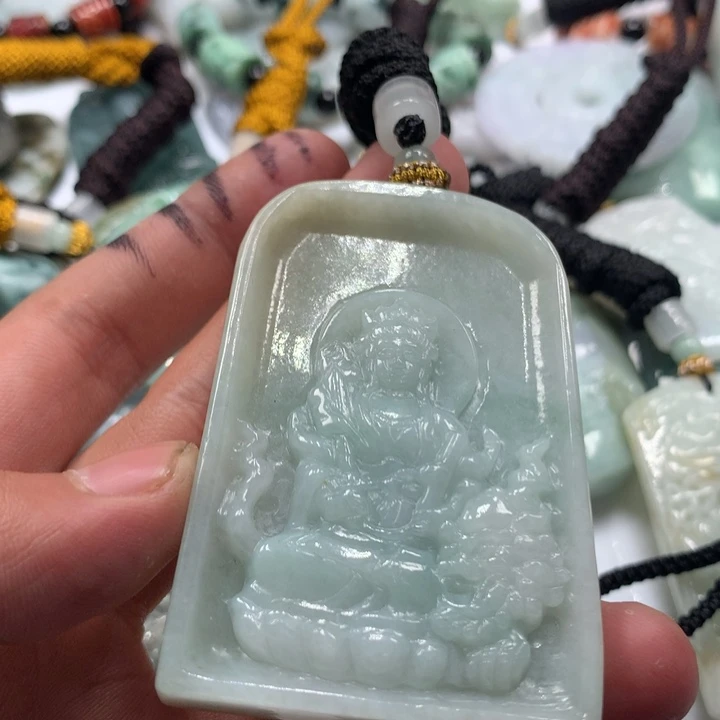 颈饰未镶嵌翡翠保真天然a货翡翠