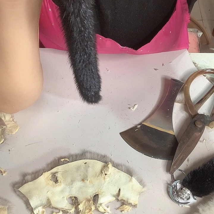 水貂尾钥匙扣一个