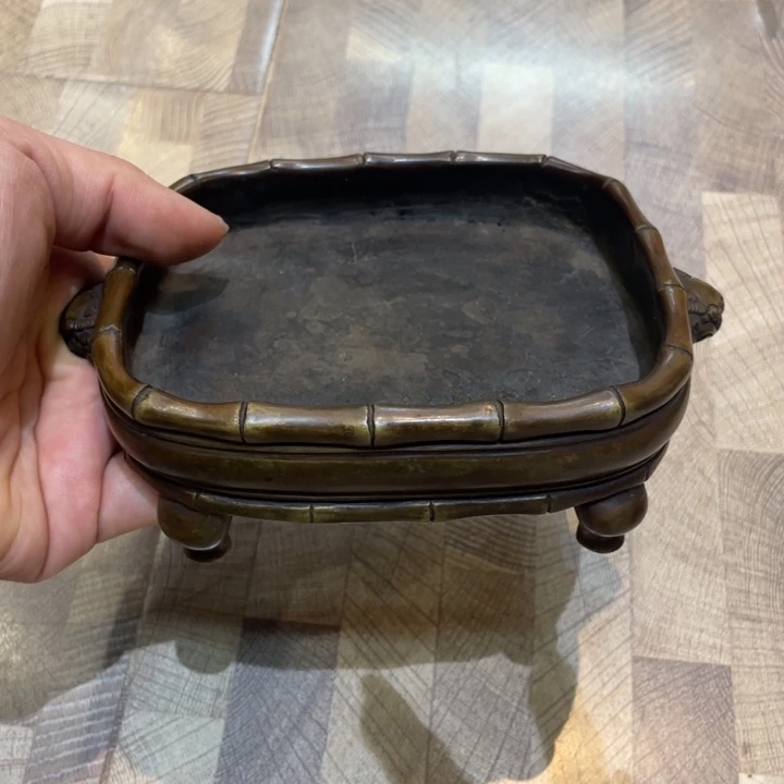 铜香炉茶道具摆件摆件