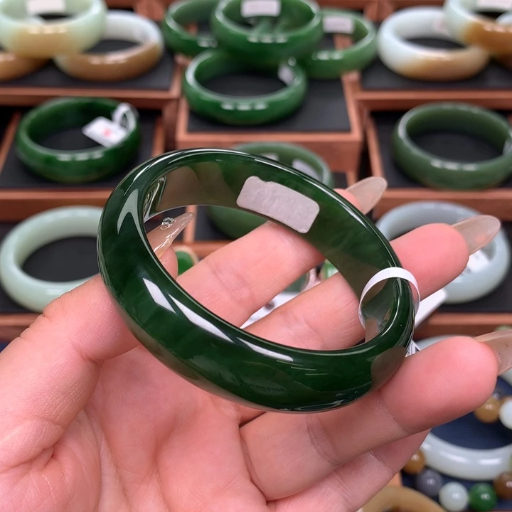 和田玉（碧玉）5758圈口未镶嵌