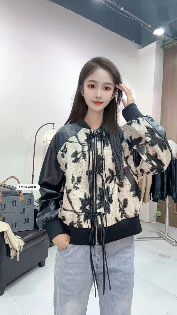 2025年春季新款国风潮民族风时尚真皮皮衣