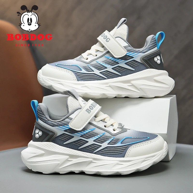 巴布豆童鞋男童运动鞋2025新款网面透气儿童男孩子软底休闲跑步鞋