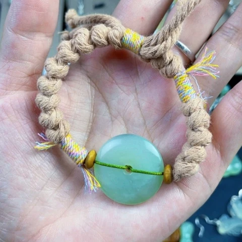 蛇纹石玉合金颈饰