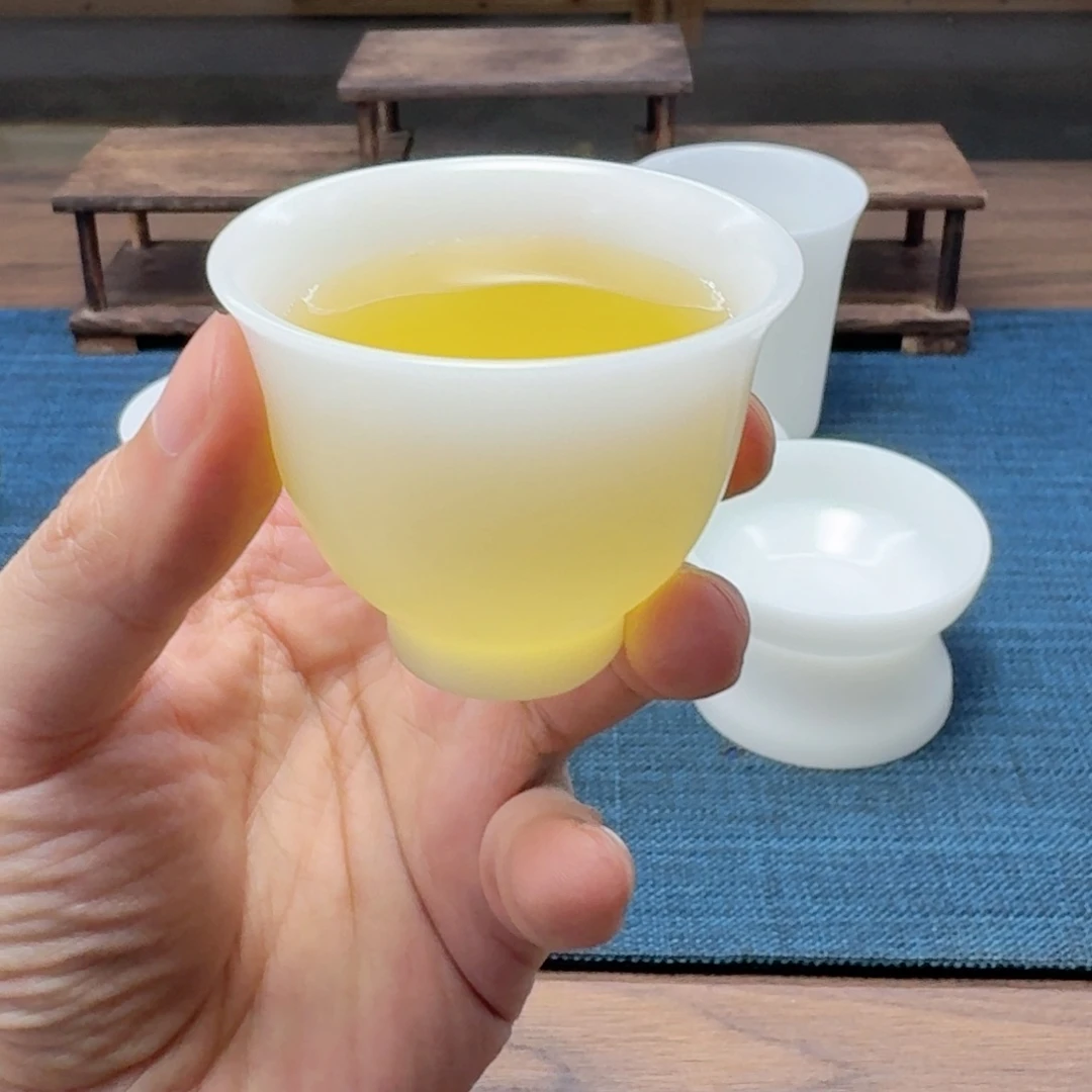 厚胎素烧璞玉釉烧冰种玉瓷